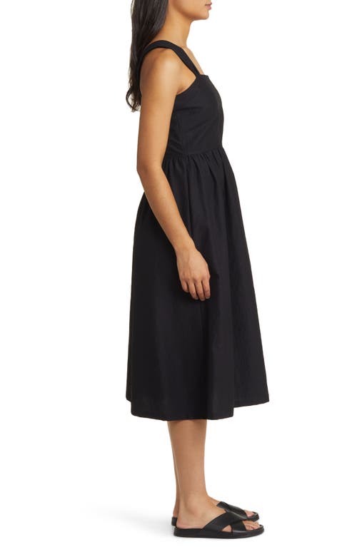 Shop Caslonr Caslon(r) Woven Midi Sundress In Black