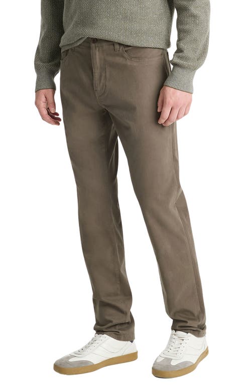 Vince Dylan Slim Fit Peached Stretch Cotton Pants In Frog
