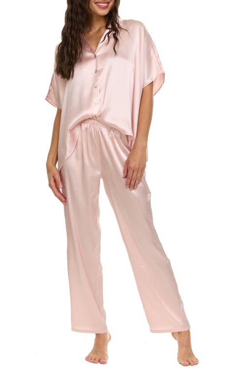 Shop Flora Nikrooz Allesandra Satin Charmeuse Pajamas In Pink Sand