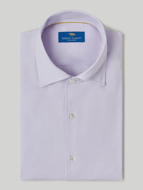 Shop Robert Talbott Morgan Pinpoint Oxford Shirt In Lavender Oxford