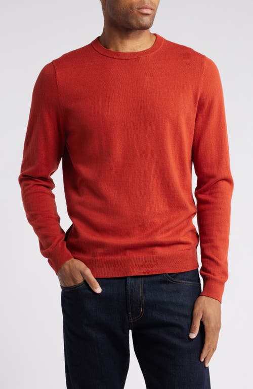 NORDSTROM NORDSTROM COTTON & CASHMERE CREWNECK SWEATER 