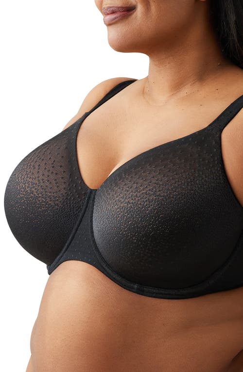 Wacoal Plus Size Back Appeal H-k Cup Underwire Bra 855403 In Black
