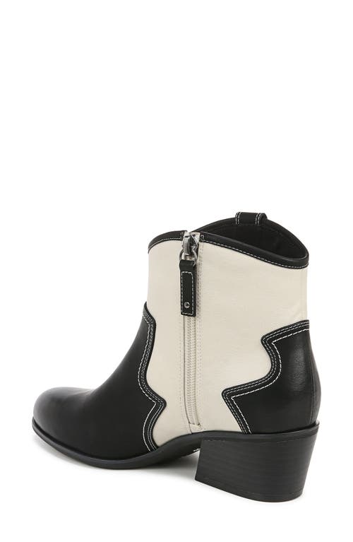 Shop Dr. Scholl's Lasso Western Bootie In Black/off White