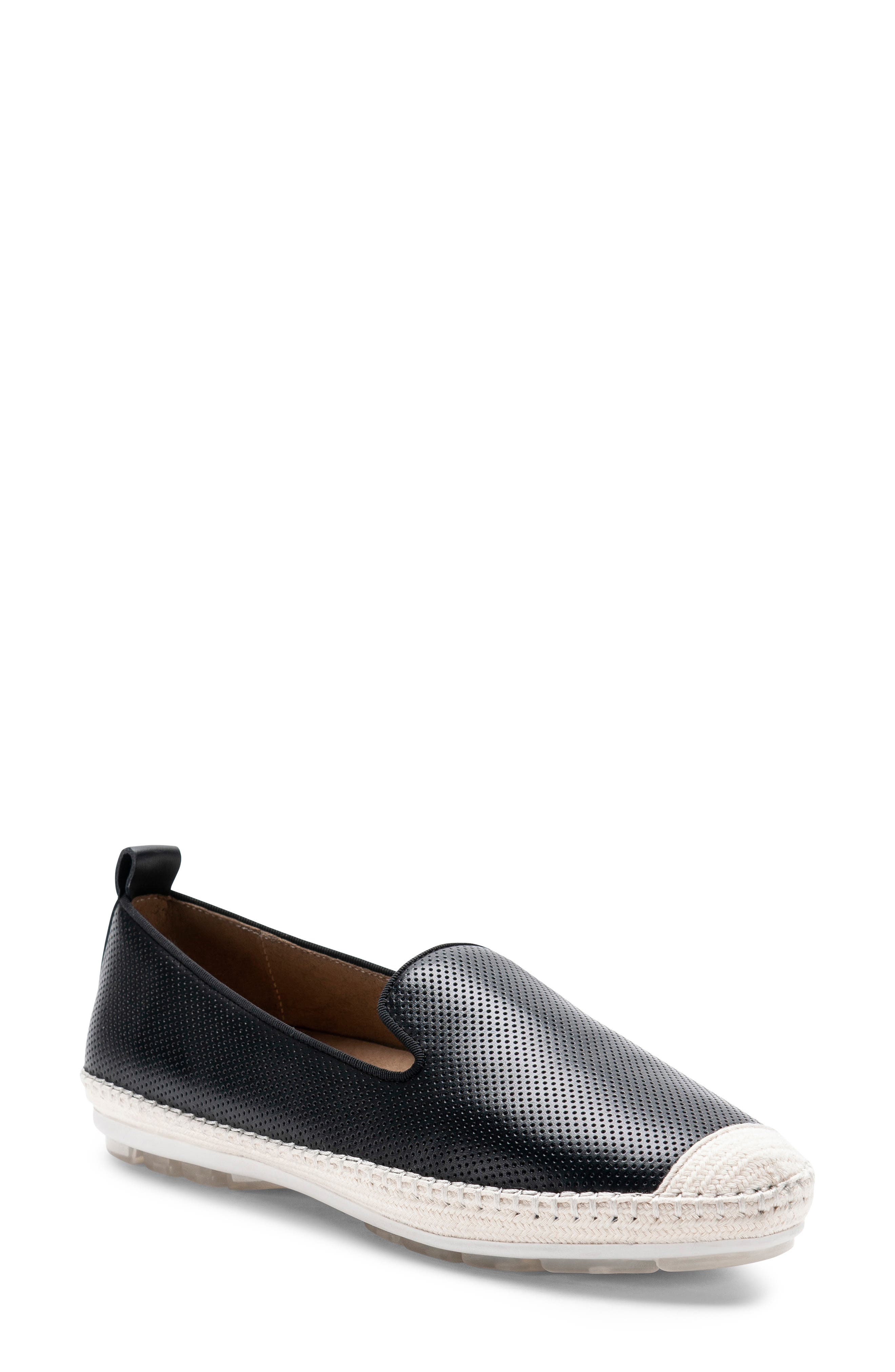 Blondo Bella Perforated Waterproof Espadrille Flat- Black