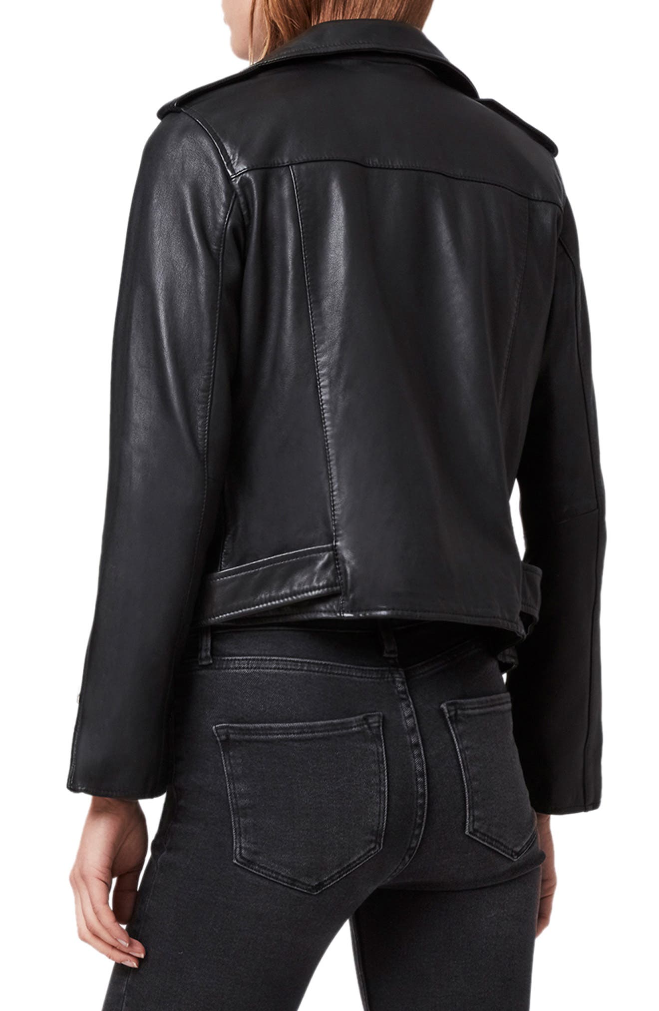 nordstrom petite leather jacket