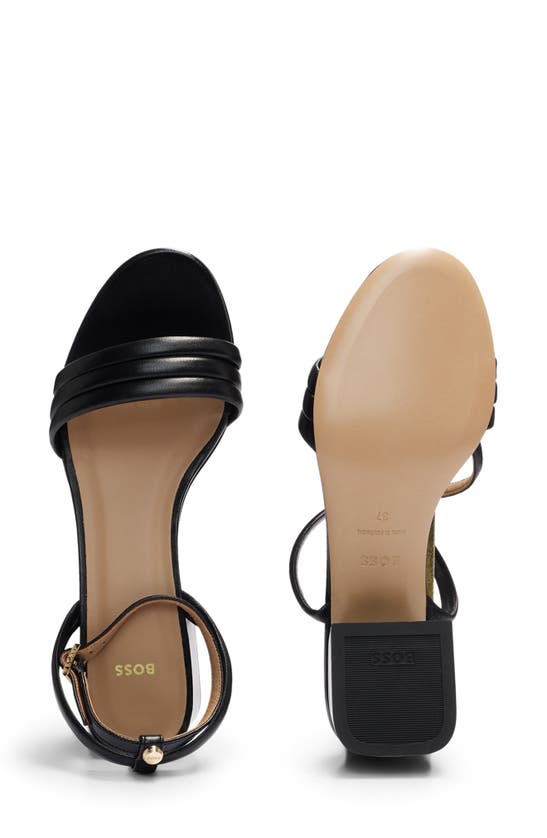 Hugo Boss Melanie Ankle Strap Sandal In Black