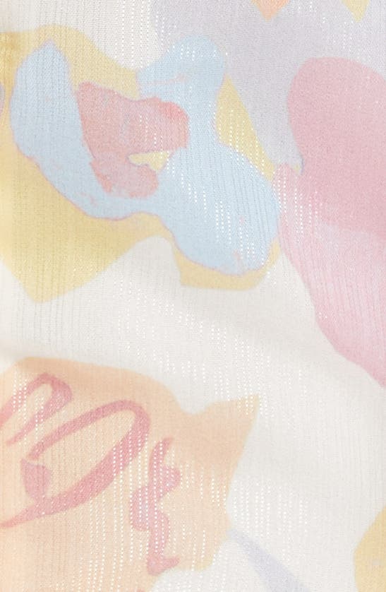 Ted Baker Rowyn Printed Ruffled Blouse In Natural