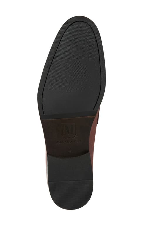 Bruno Magli Cosmo Saffiano Leather Penny Loafer In Cognac