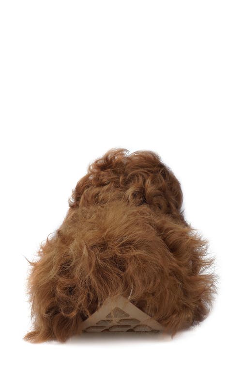 Zigi Fauna Faux Fur Platform Clog Slipper In Tan