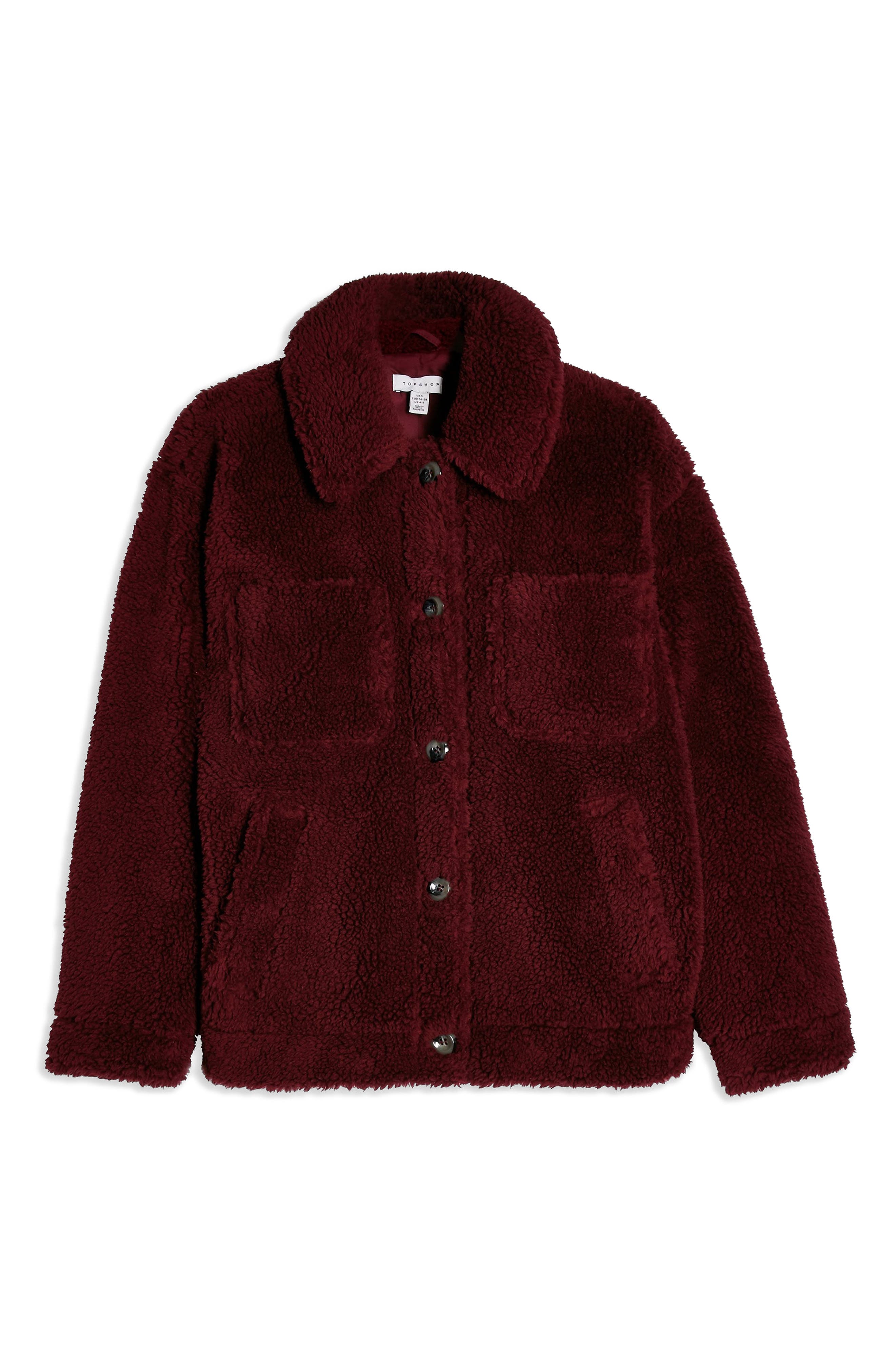 topshop fleece jacket