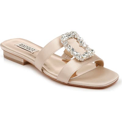 Badgley Mischka Josette Slide Sandal- Beige