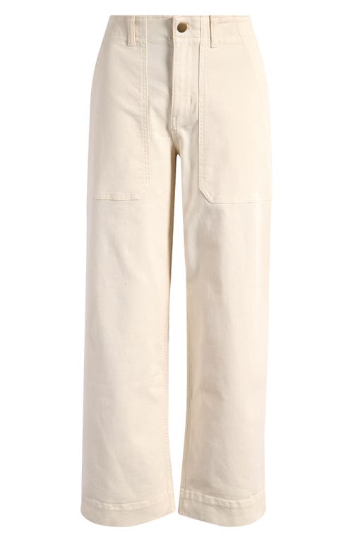 Shop Caslonr Caslon(r) Twill Utility Pants In Ivory Pristine