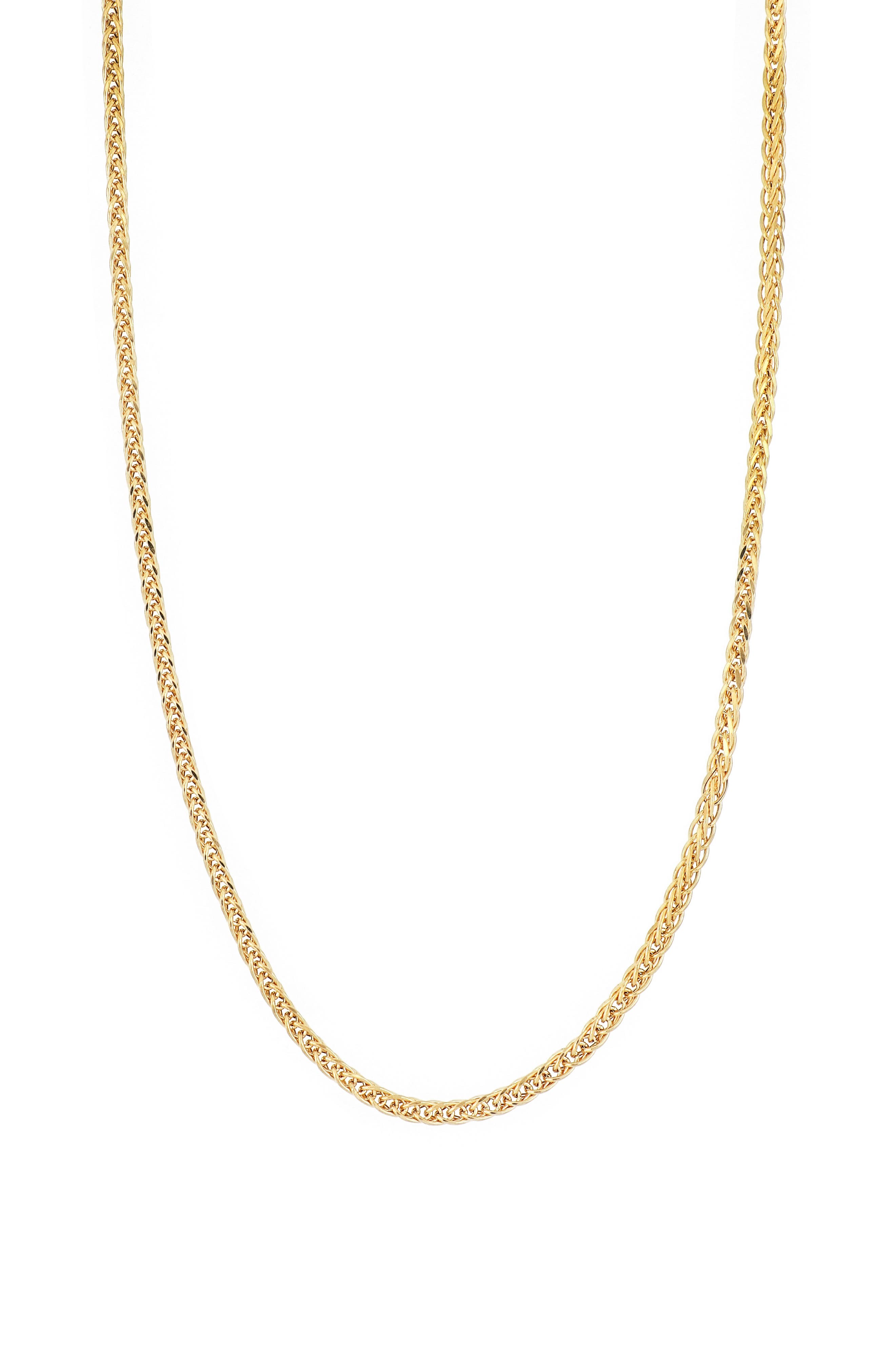 Nordstrom  Womens Gold Encrusted Curb Chain Collar Necklace 0167 