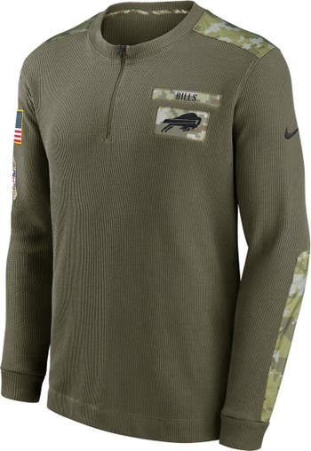 Nike Men's Nike Olive Buffalo Bills 2021 Salute To Service Henley Long  Sleeve Thermal Top