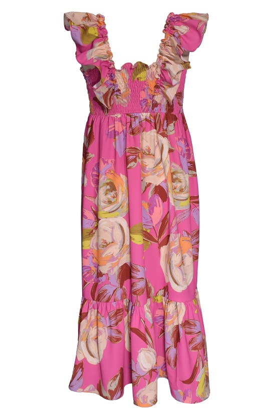 Shop Bonnie Jean Kids' Smocked Maxi Dress In Pink