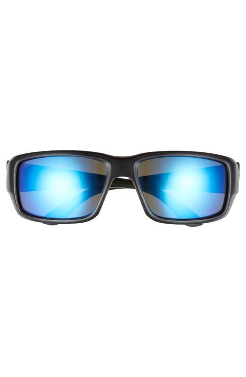 Costa Del Mar Fantail 60mm Polarized Sunglasses In Blackout/blue Mirror
