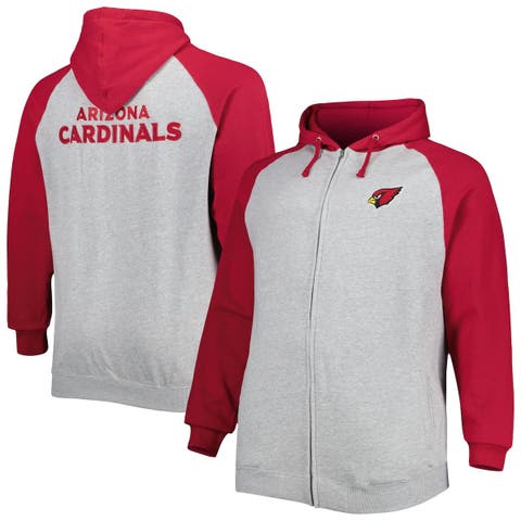 Profile Heather Grey San Francisco 49ers Big & Tall Fleece Raglan Full-zip  Hoodie Jacket