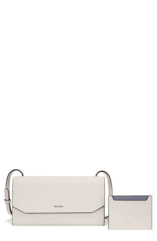 Oryany Mandy Leather Crossbody Wallet in Cloud at Nordstrom