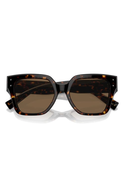 Dolce & Gabbana 52mm Square Sunglasses in Havana at Nordstrom