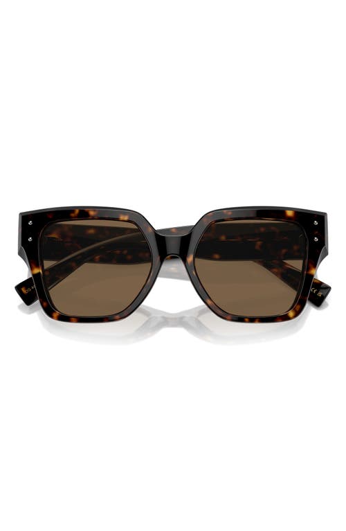 Dolce & Gabbana Dolce&gabbana 52mm Square Sunglasses In Havana