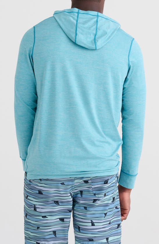 Shop Saxx All Day Cooling Performance Hoodie In Sea Level Heather