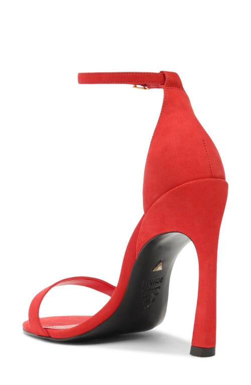 Shop Schutz Cadey-lee Curve Ankle Strap Sandal In Red Berry