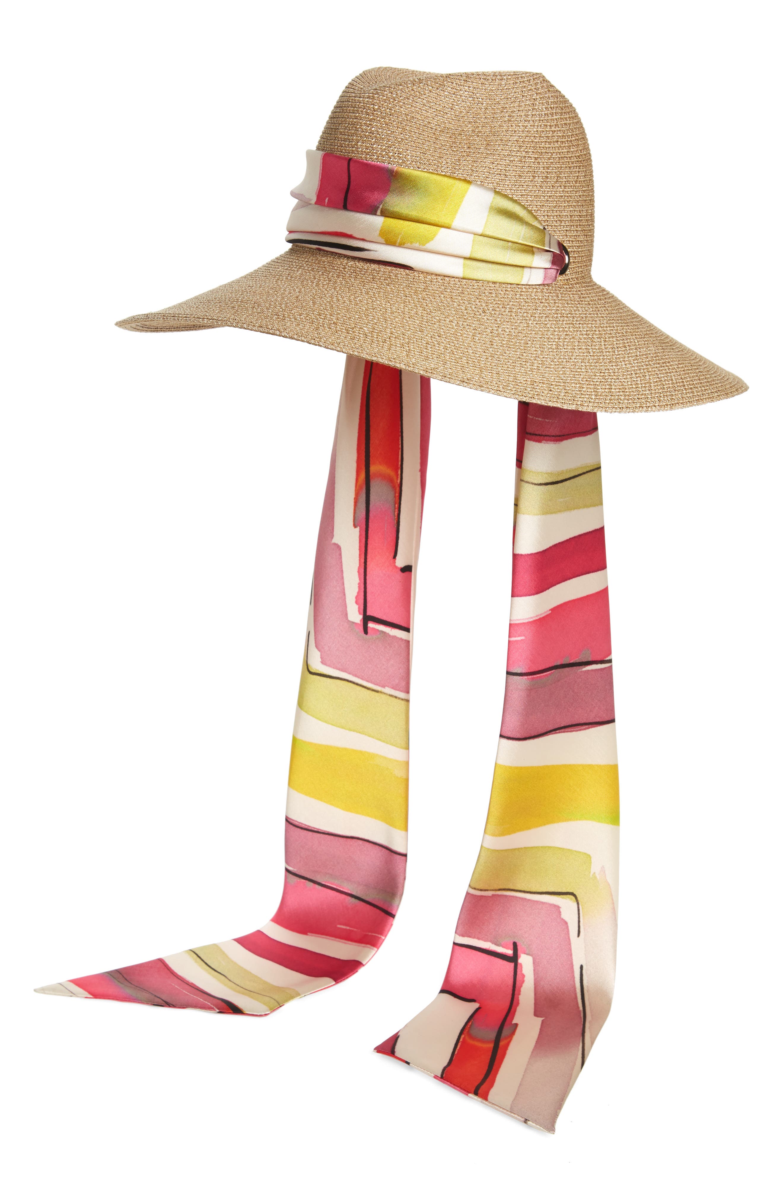 sun hat with scarf tie