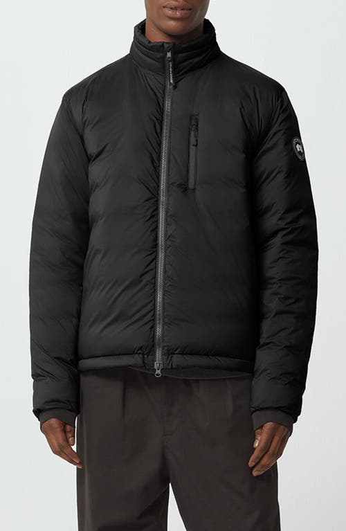 Canada Goose Hooded Down Jacket Featuring Chest Pocket In Black