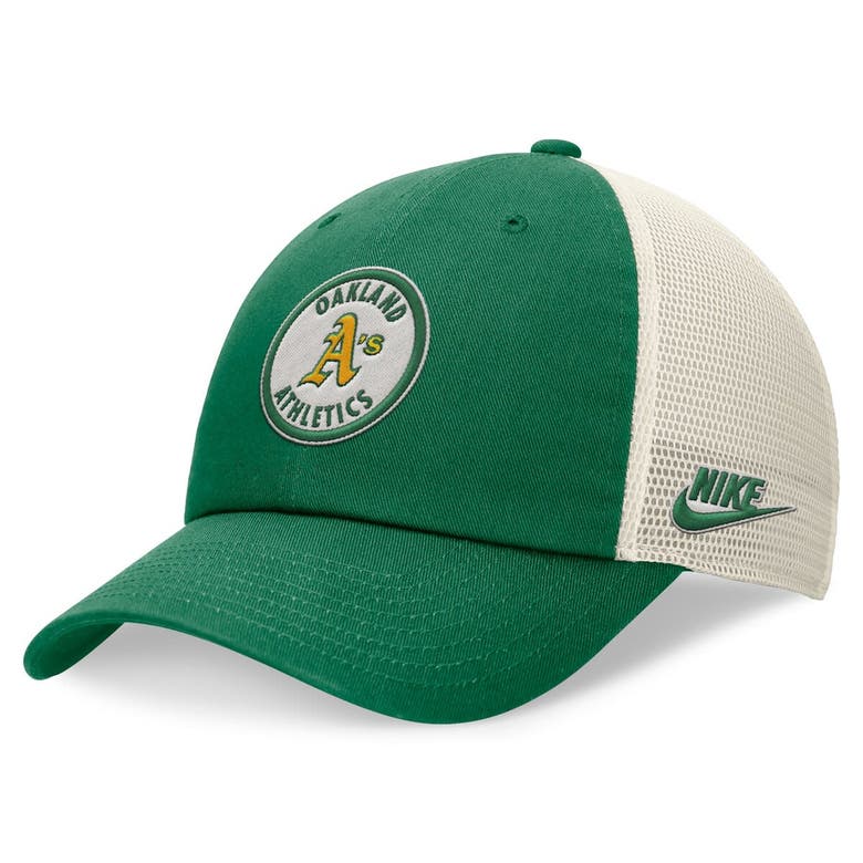 Nike Green Oakland Athletics Cooperstown Collection Rewind Club Trucker Adjustable Hat