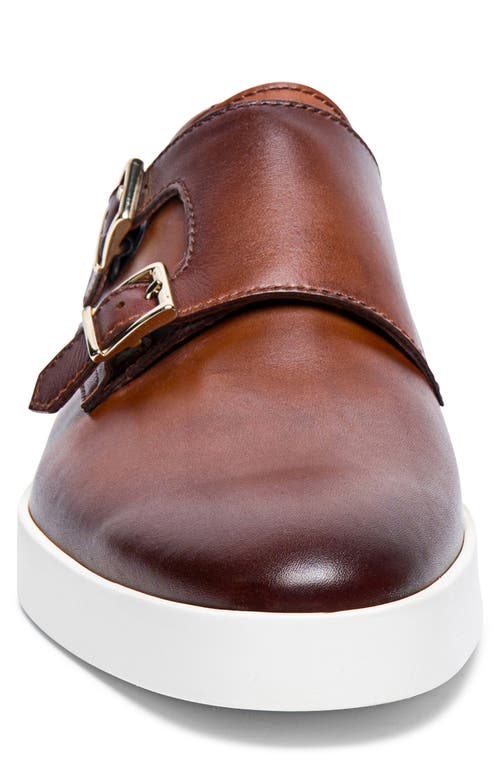 Shop Santoni Bankable Sneaker In Brown-m48