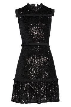 Julia Jordan Sequin Tiered A-Line Dress | Nordstrom