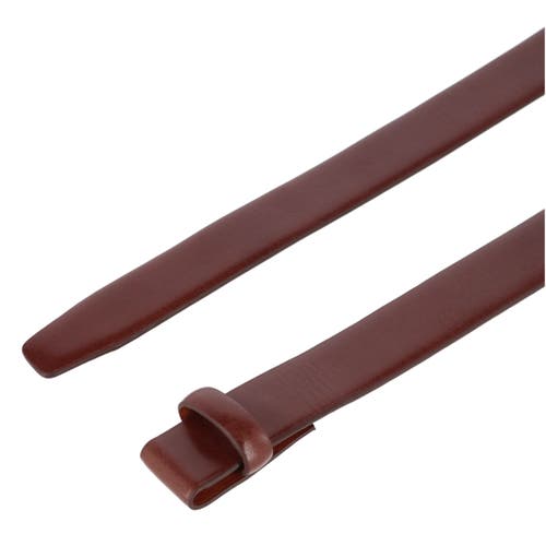 Shop Trafalgar Cortina Leather 30mm Compression Belt Strap In Burgundy