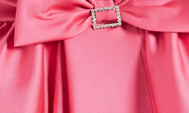 Love, Nickie Lew Kids' Metallic Embroidered Mikado Party Dress In Magenta
