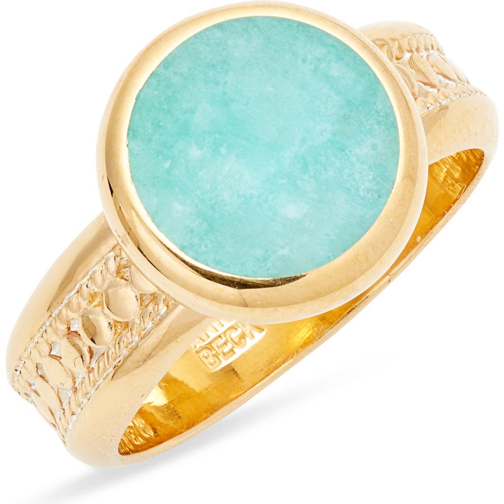 Anna Beck Amazonite Cocktail Ring In Gold/amazonite