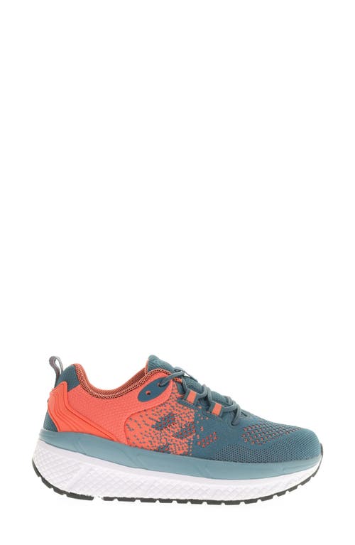 Propét Propet Wide Width Ultra Sneaker In Teal/coral