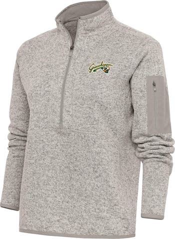 ANTIGUA Women's Antigua Oatmeal Greensboro Grasshoppers Fortune Half ...