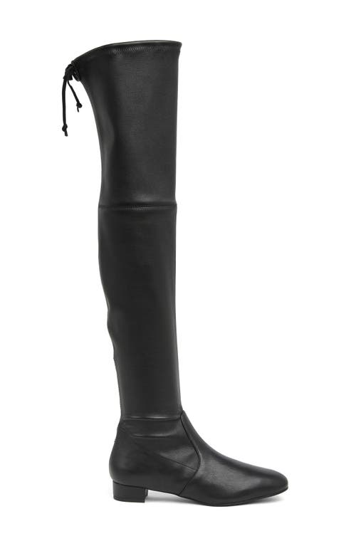 Stuart Weitzman Genna Over-the-knee Boot In Black Leather