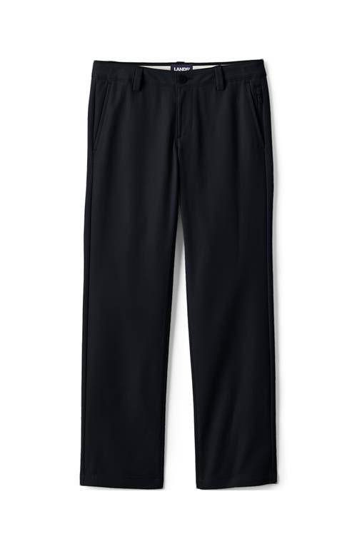 Shop Lands' End School Uniform Girls Active Performance Chino Pants In Black