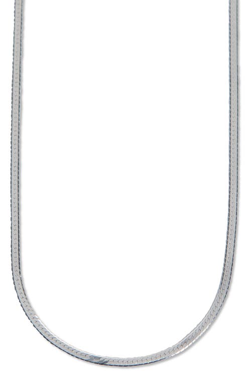 Shop Argento Vivo Sterling Silver Dainty Snake Chain Necklace