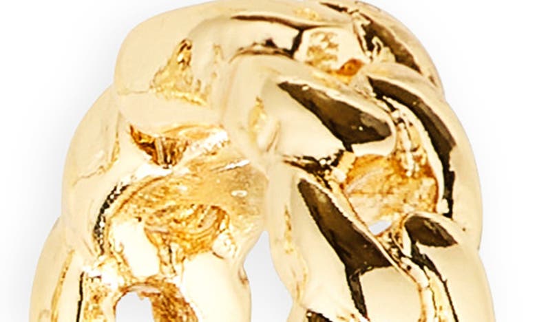 Shop Bp. 14k Gold Dipped & Cubic Zirconia 3-pair Huggie Earrings