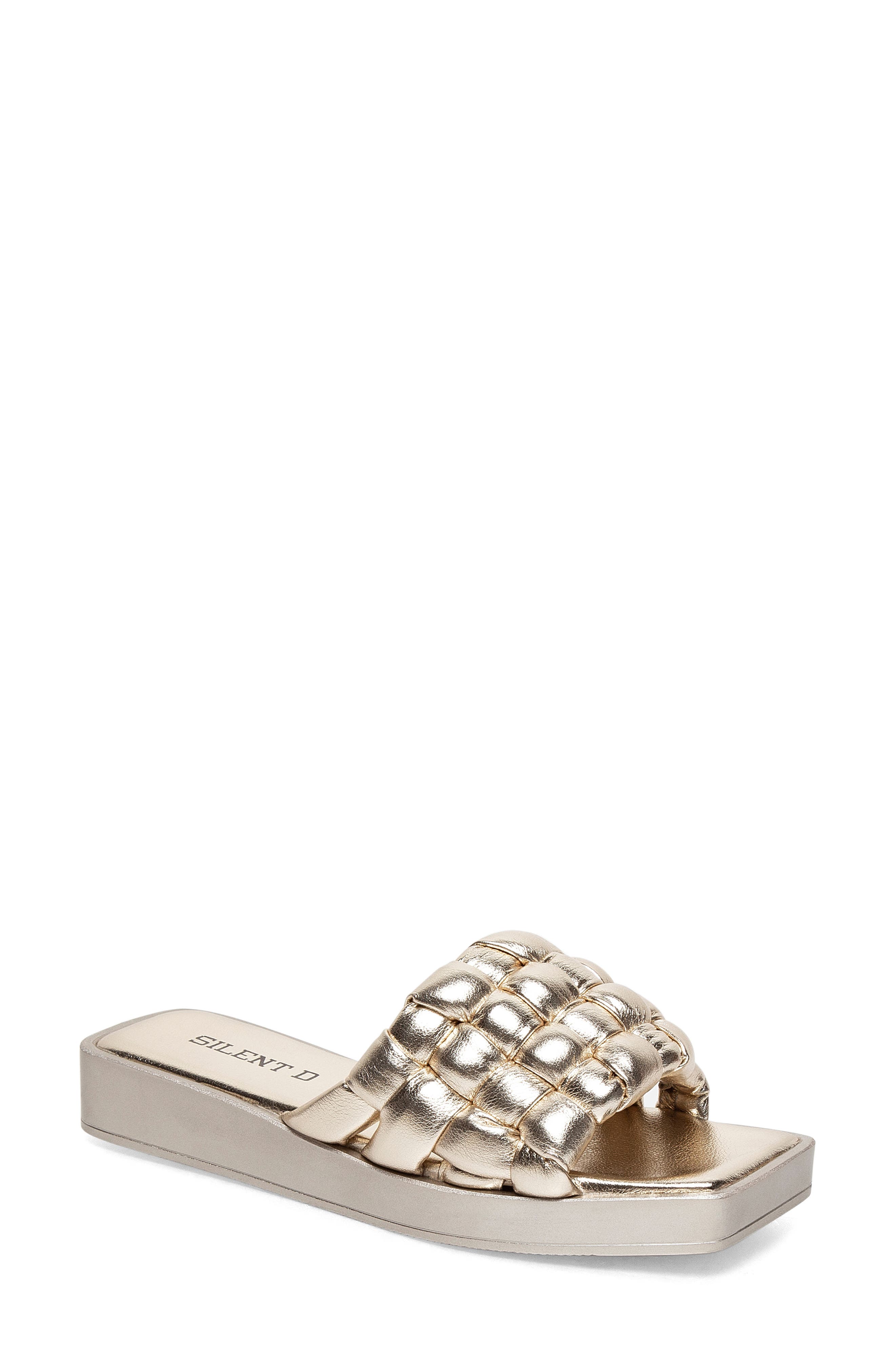 gold flat sandals nordstrom