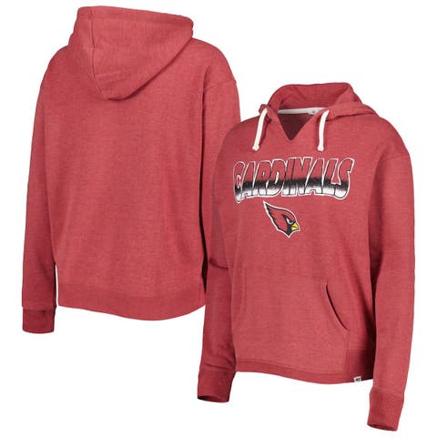 Women's '47 White/Red St. Louis Cardinals Take Two Bonita Pullover Sweatshirt Size: Small