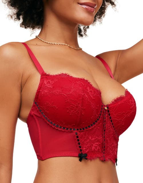 Shop Adore Me Yara Contour Demi Bra In Dark Red