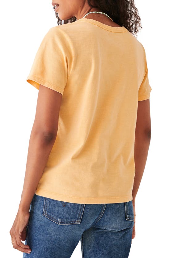 Faherty Sunwashed Organic Cotton T-shirt In Corn Silk | ModeSens