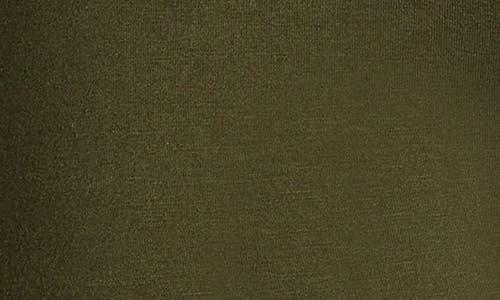 24seven Comfort Apparel Plus Size Comfortable Ankle Length Leggings In Olive
