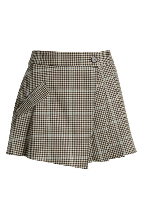 Shop Rails Adriana Check Miniskirt In Teal Multi Check