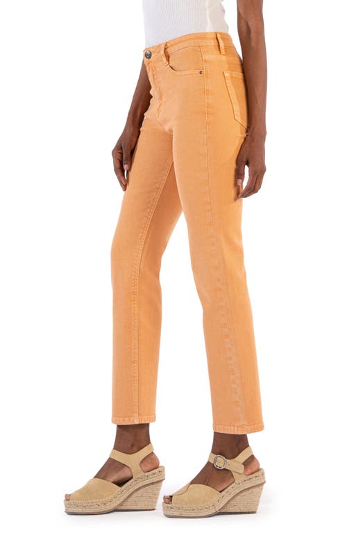 Shop Kut From The Kloth Rachael High Waist Crop Mom Jeans In Apricot