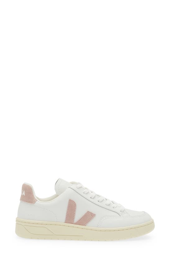 Veja Recife Logo Leather Sneaker In Extra-white Babe
