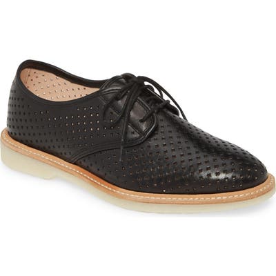 Johnston & Murphy Fiona Perforated Derby- Black