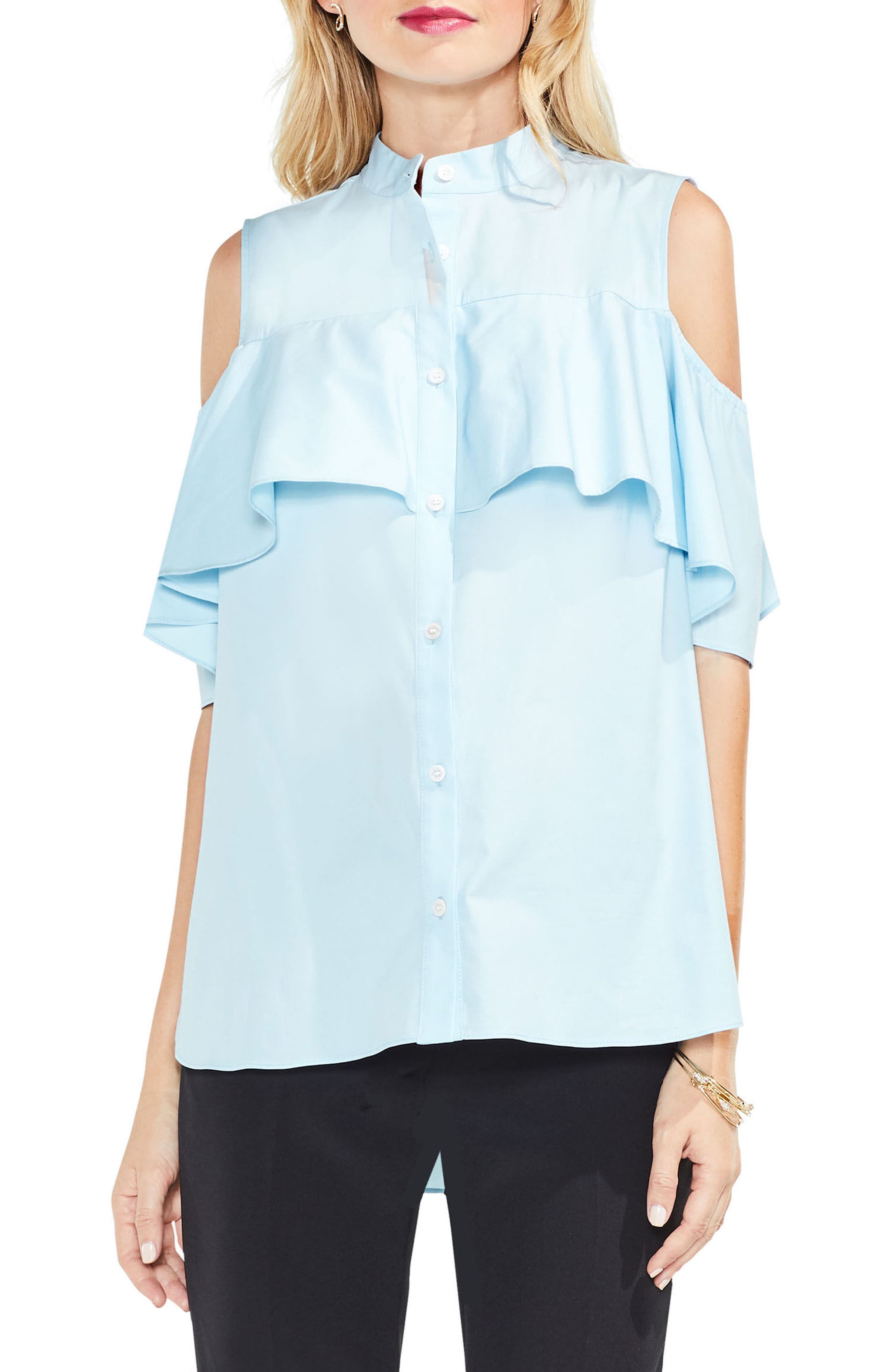 vince camuto cold shoulder top